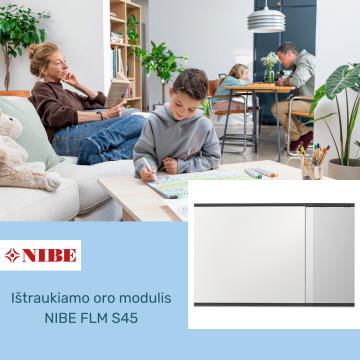 Ištraukiamo oro modulis NIBE FLM S45 - TavoSildymas.eu