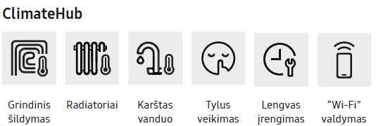 Šilumos siurblys oras-vanduo Samsung Climate HUB Al Home AE200DNWSPG/EU-AE160DXEDGG/EU su integr. 200 ltr. talpa (16.00 kw) 3Ø -25 - TavoSildymas.eu