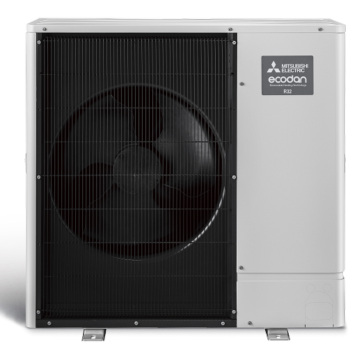Šilumos siurblys oras-vanduo Mitsubishi POWER PUD-SWM80YAA/EHST20D-YM9D su integr.200 ltr. talpa (8.00 kw) 3Ø -25 - TavoSildymas.eu