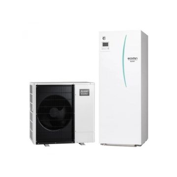 Šilumos siurblys oras-vanduo Mitsubishi POWER PUD-SWM80YAA/EHST20D-YM9D su integr.200 ltr. talpa (8.00 kw) 3Ø -25 - TavoSildymas.eu