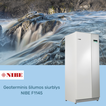Geoterminis šilumos siurblys NIBE F1145 - TavoSildymas.eu