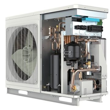 Šilumos siurblys oras-vanduo Gree Versati IV monoblokas S1GRE-GRS-CQ8.0PD/NHG3-E (8.20 – 8.30 kw) 1Ø -25 - TavoSildymas.eu
