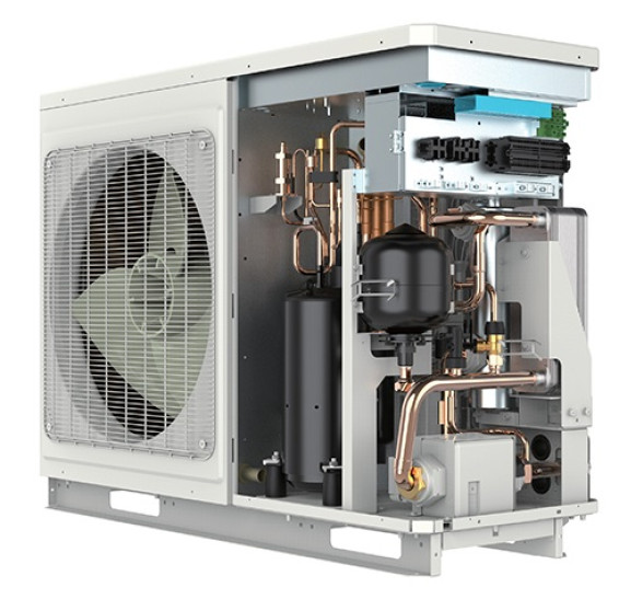 Šilumos siurblys oras-vanduo Gree Versati IV monoblokas S1GRE-GRS-CQ8.0PD/NHG3-E (8.20 – 8.30 kw) 1Ø -25 - TavoSildymas.eu