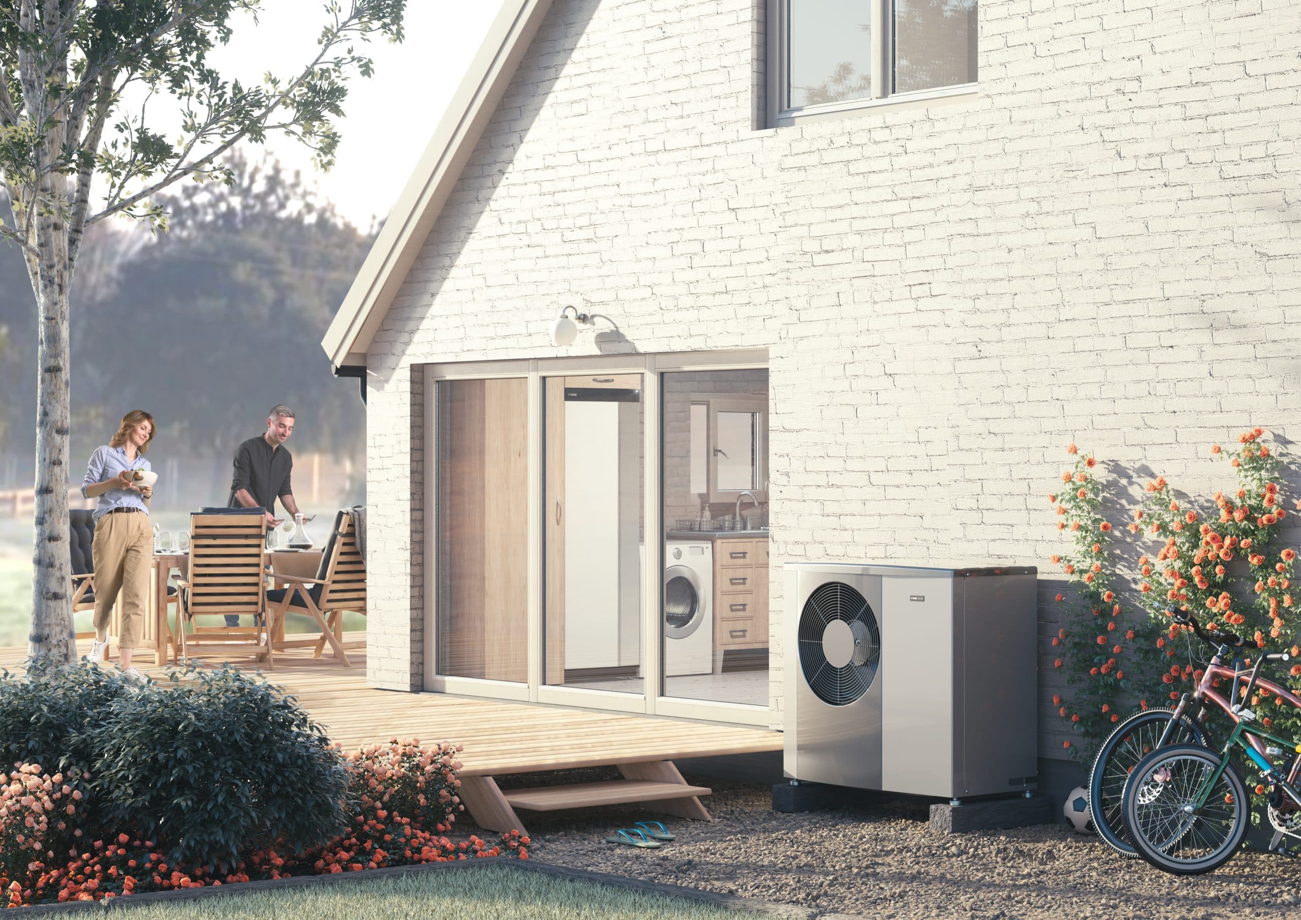 Oras-vanduo šilumos siurblys NIBE S2125+VVM225 (8 kw) - TavoSildymas.eu