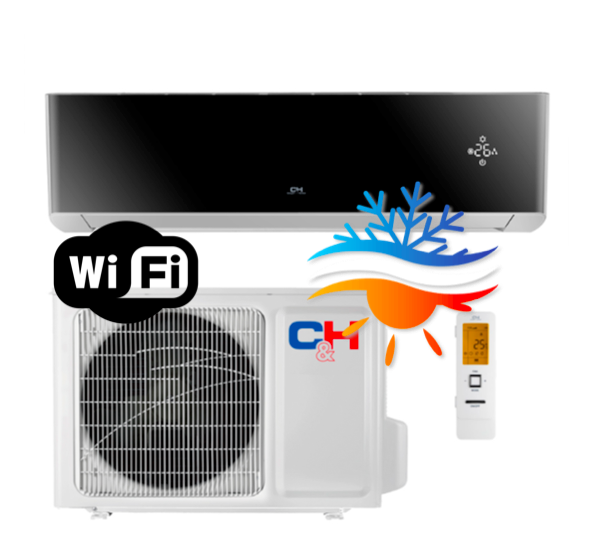 Šilumos siurblys oras-oras C&H SUPREME CH-S24FTXAM2S-GD/BL/SC (7.03 kw) -30 - TavoSildymas.eu