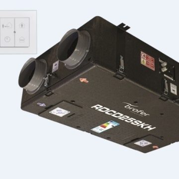 Entalpinis rekuperatorius Brofer RDCD25SKHE 250m3/h su bevieliu valdymu - TavoSildymas.eu