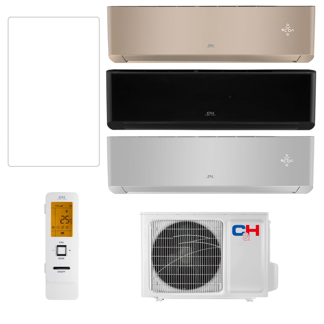 Šilumos siurblys oras-oras C&H CONTINENTAL CH-S24FTXAL2-GD/SC/FB (7.00 – 7.20 kw) -25 - TavoSildymas.eu