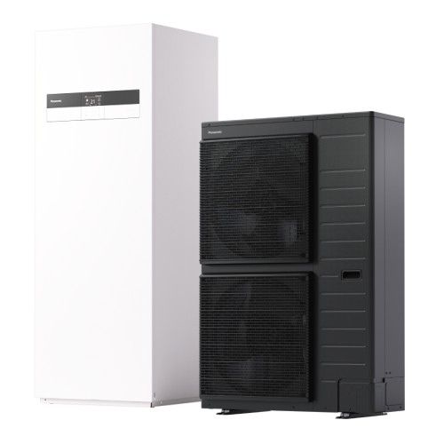 PANASONIC Šilumos siurblys oras-vanduo Aquarea T-Cap viskas viename K karta 9kW Boileris 185L WH-UXZ09KE8 + WH-ADC0912K9E8AN 9kW - - TavoSildymas.eu