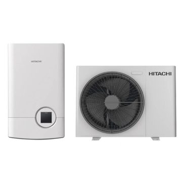 Šilumos siurblys oras-vanduo HITACHI “air H2O 400” 12 kw be integr.talpos 3Ø -25 - TavoSildymas.eu