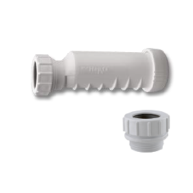 Sauso tipo nuotekų sifonas (kvapų uždoris) 32 mm su adapteriumi 32 mm vamzdžiui - TavoSildymas.eu