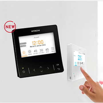 Šilumos siurblys oras-vanduo HITACHI Yutaki AirH2O 600 SCombi 8 kw su integr. 220 ltr.talpa 1Ø -20 - TavoSildymas.eu
