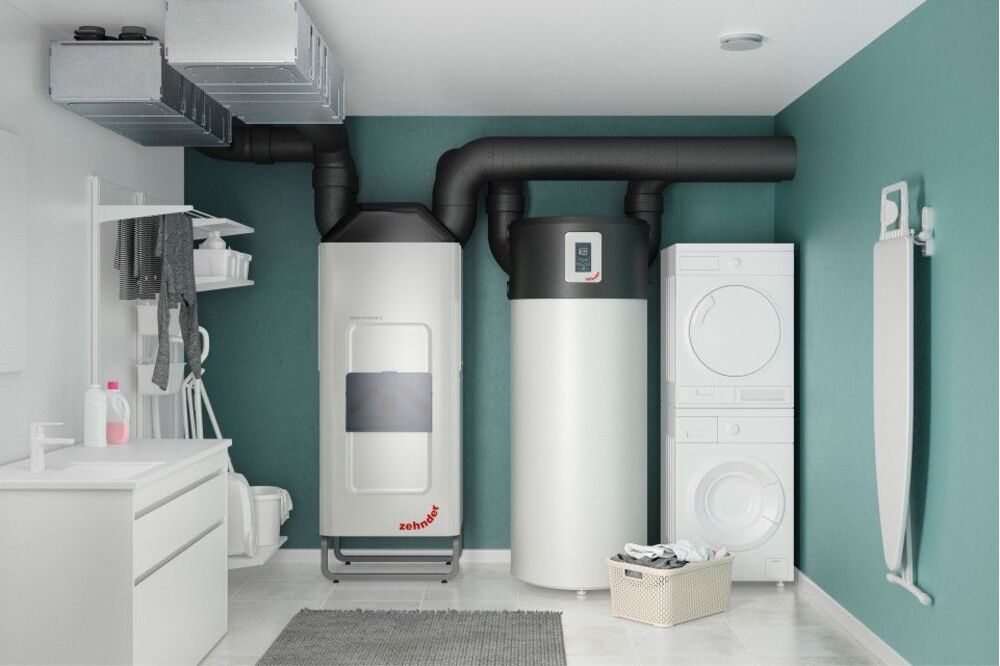 Temperatūros reguliavimo prietaisas Zehnder ComfoClime 24 su Zehnder ComfoAir Q450 ERV ir priedais - TavoSildymas.eu