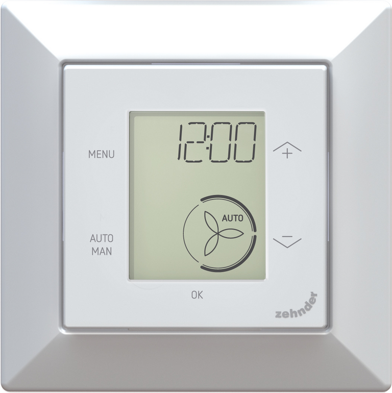 Sieninis valdymo pultas ZEHNDER ComfoSense C67 (ComfoAir 180/200/375 rekuperatoriams) - TavoSildymas.eu