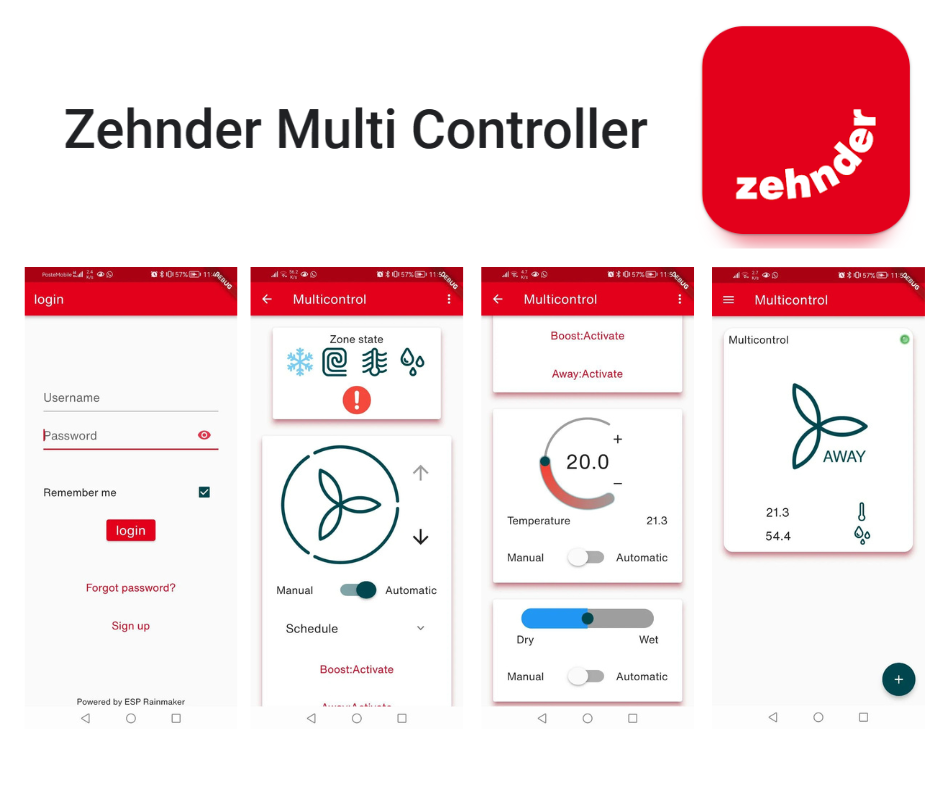 Išmanus valdymo pultas ZEHNDER ComfoAir serijos rekuperatoriams „Multi Control“ - TavoSildymas.eu