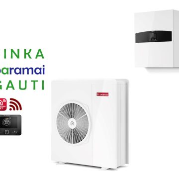 Šilumos siurblys Oras-Vanduo Ariston Nimbus R32, Plus, 80 S T Net 11.74 kW Φ3, su Wi-Fi - TavoSildymas.eu